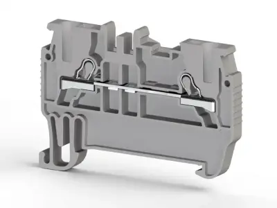 Klemsan 307019 PYK Beige Spring Clamp Terminal Block - Klemsan
