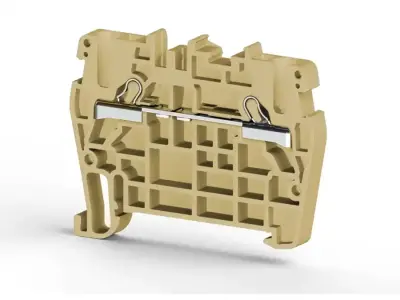Klemsan 307100RP PYK Grey Spring Clamp Terminal Block - Klemsan