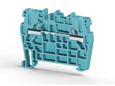 Klemsan 307101RP PYK Blue Spring Clamp Terminal Block - Klemsan