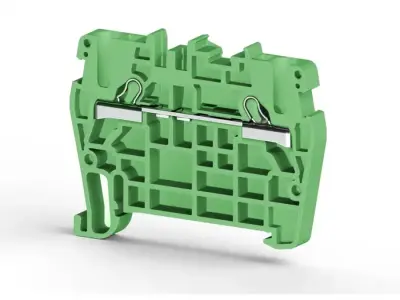 Klemsan 307102RP PYK Green Spring Clamp Terminal Block - Klemsan