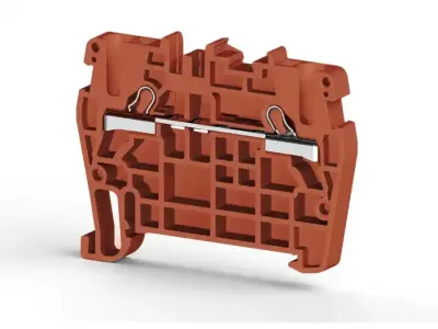 Klemsan 307104RP PYK Red Spring Clamp Terminal Block - Klemsan