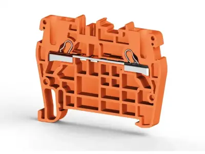 Klemsan 307107RP PYK Orange Spring Clamp Terminal Block - Klemsan