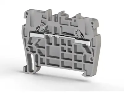 Klemsan 307109RP PYK Beige Spring Clamp Terminal Block - Klemsan