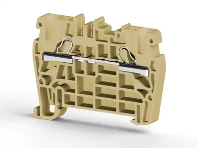 Klemsan 307110RP PYK Grey Spring Clamp Terminal Block - Klemsan