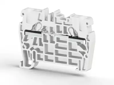 Klemsan 307116RP PYK White Spring Clamp Terminal Block - Klemsan