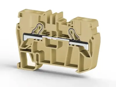 Klemsan 307120 PYK Grey Spring Clamp Terminal Block - Klemsan