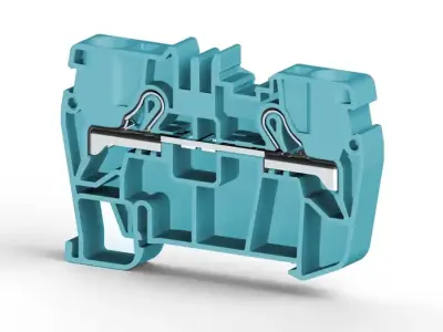 Klemsan 307121 PYK Blue Spring Clamp Terminal Block - Klemsan