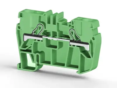 Klemsan 307122 PYK Green Spring Clamp Terminal Block - Klemsan
