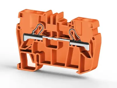 Klemsan 307127 PYK Orange Spring Clamp Terminal Block - Klemsan