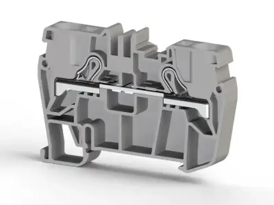 Klemsan 307129 PYK Beige Spring Clamp Terminal Block - Klemsan