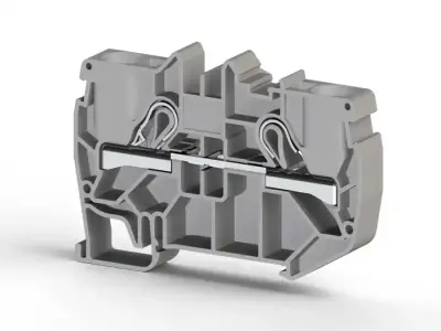 Klemsan 307139 PYK Beige Spring Clamp Terminal Block - Klemsan