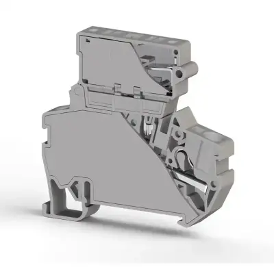 Klemsan 307249 PYK Beige Spring Clamp Terminal Block - Klemsan