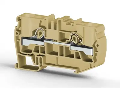 Klemsan 307650 PYK Grey Spring Clamp Terminal Block - Klemsan