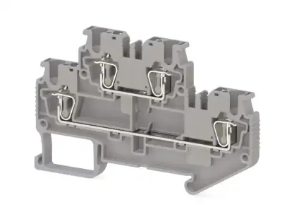 Klemsan 311359 Beige Spring Clamp Terminal Block - Klemsan
