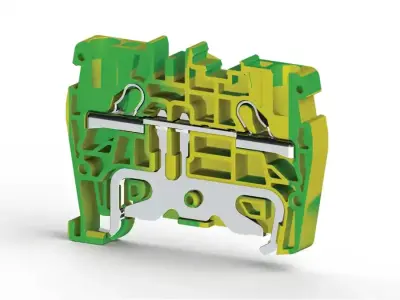 Klemsan 336510 YBK Ground Grounding Terminal Block - Klemsan