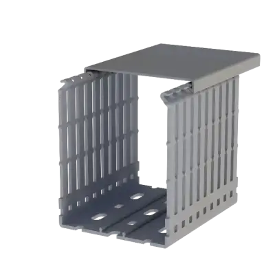 Klemsan 5558010 80x10 mm PVC Slotted Wire Duct - Klemsan