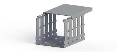 Klemsan 5558080WS 80x80 mm PVC Slotted Wire Duct - Klemsan