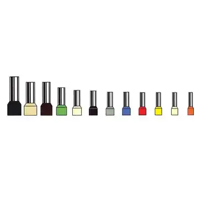 Klemsan 570090 16.0 mm² / 12 mm Insulated End Sleeve Ferrule - Klemsan