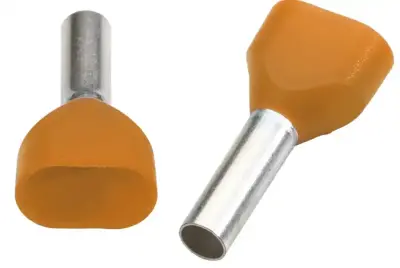 Klemsan 572010 0.50 mm² / 8 mm Twin Insulated End Sleeve Ferrule - Klemsan