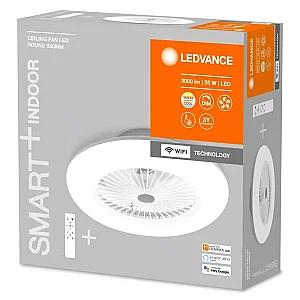 LEDVANCE 4058075572553 Smart 75W White LED Ceiling Fan Luminaire - LEDVANCE