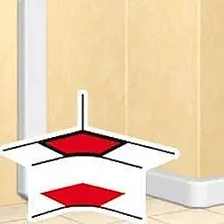Variable Inner Corner For Customizable DLP, 60° - 85° - LEGRAND