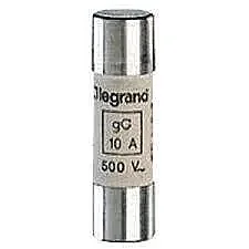 Cartridge Fuse, Type Am, 10x38, 10A, Without Indicator. - LEGRAND