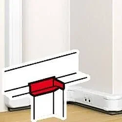 Transition Axis From 50x105/145mm Baseless Mounting Bracket To 50 X 80 mm Baseless Mounting Bracket. - LEGRAND