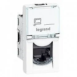 LCS2 System Armada RJ45 Cat6 Socket - UTP - 1 Module - White - LEGRAND