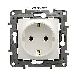 Salbei Series White Childproof Grounded Socket 230V 16A - LEGRAND