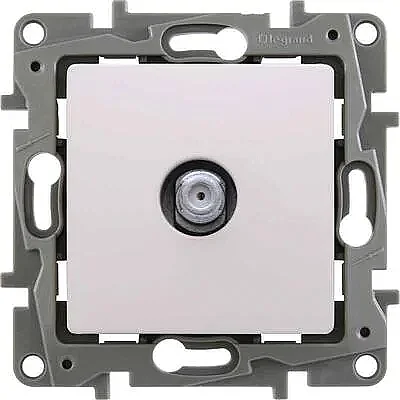 Salbei Series White TV Socket, Type F. - 1