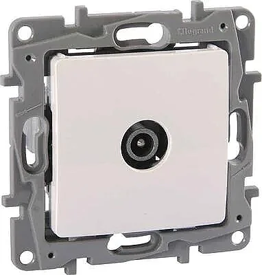 Salbei Series White TV Socket, Limited To 5dB. - 1
