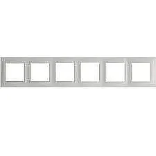 Salbei 6-Gang White Frame Set - LEGRAND