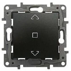 Salbei Series Anthracite Colored Roller Shutter/Blind Switch 10A - LEGRAND