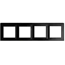 Salbei Series Anthracite Color 4-Gang Frame - 1