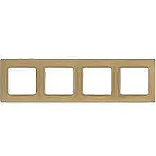 Salbei Champagne Quadruple Horizontal Frame - LEGRAND