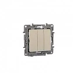 Salbei Series Beige Triple Switch 10A - 1
