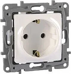 Salbei Series Beige French Standard Grounded Socket (Ups Socket) 16A - 1