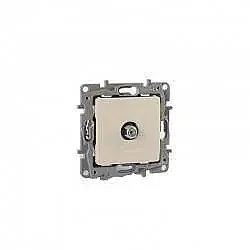 Salbei Series Beige TV Socket, Type F. - LEGRAND