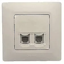 Salbei 2xrj45 Cat6 UTP, Beige - LEGRAND