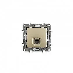 Salbei Champagne RJ11 1 Output Telephone Socket - 1