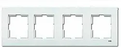 Raventi 4-Gang White Frame - X - LEGRAND