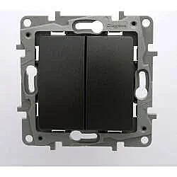 Raventi Two-Gang Switch Smoked - 1