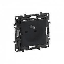 Raventi French Standard Child-Protected Grounded Socket OutletSmoked - LEGRAND