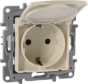 Raventi Covered Earth Socket Cream - LEGRAND