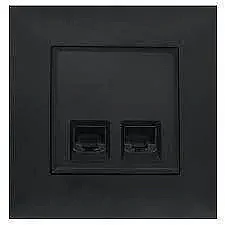 Raventi 2xrj45 Cat6 UTP Black - LEGRAND