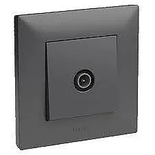 Raventi TV Socket, End, 10dB Titany. - LEGRAND