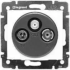 Valena -TV-Rd-Sat Socket For Star Distribution, Finite White. - LEGRAND