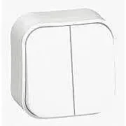 Forix Ip21 Series Surface-Mounted White Commutator 10A - LEGRAND