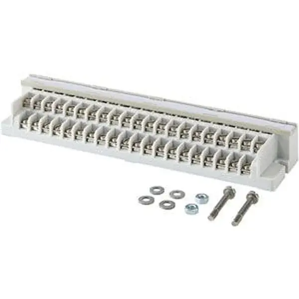 Hensel - Connecting device for telecommunications screwless for 20 paired cables for assembly on mounting brackets in communication junction box FK 5000. With screw/screw connection technology and fixing screws. - 1
