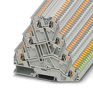 Phoenix Contact - 3210442 - Pt 4-pe/3l Multi-level Terminal Block - Phoenix Contact